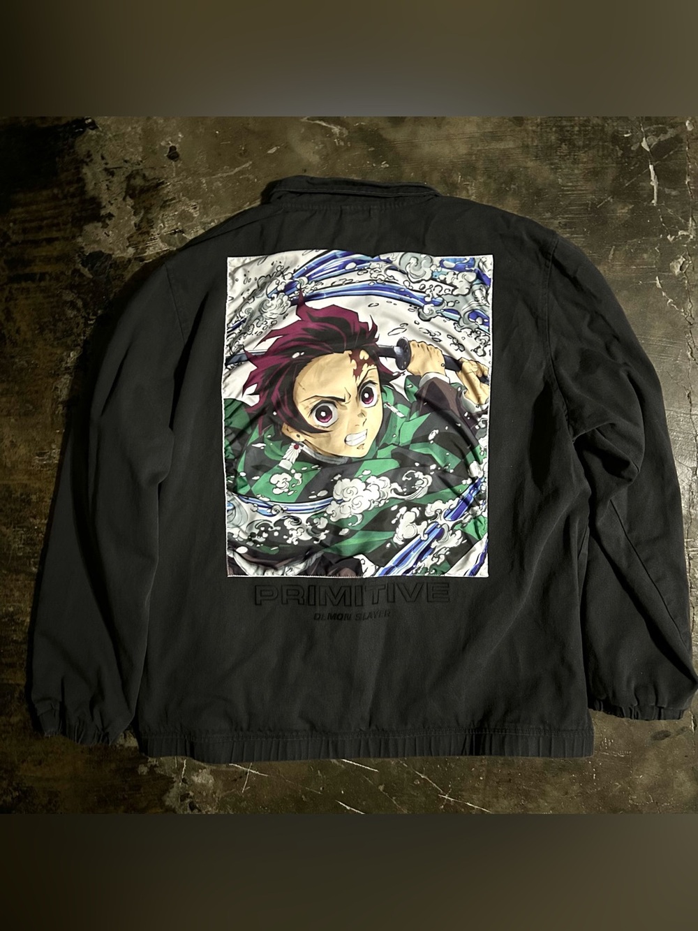 XL Grey Primitive x Demon Slayer jacket